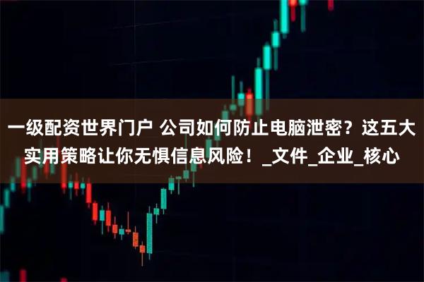 一级配资世界门户 公司如何防止电脑泄密？这五大实用策略让你无惧信息风险！_文件_企业_核心